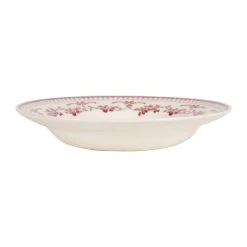 Comptoir De Famille Assiette Creuse En Faïence Bordeaux D23cm - Faustine