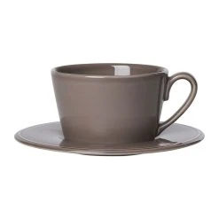 Côté Table Tasse Avec Sous-tasse En FaĂŻence Poivre - Constance