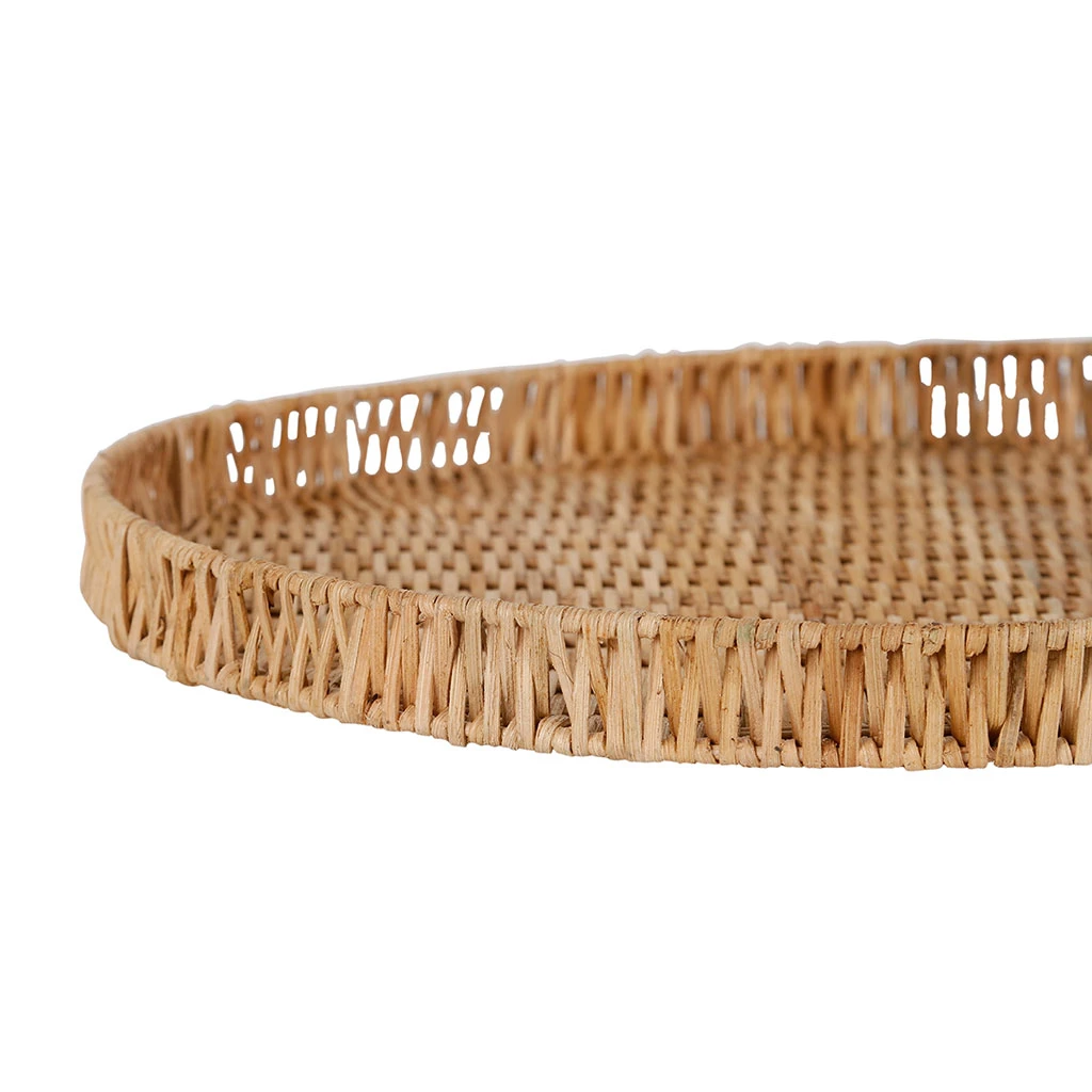 Comptoir De Famille Plateau En Rotin Naturel D4cm - Fantine – Image 3