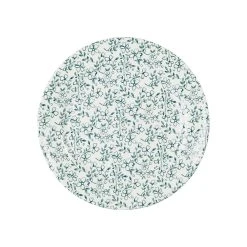 Comptoir De Famille Assiette Dessert En Faïence Vert D20cm - P'tites Fleurs