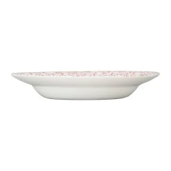 Comptoir De Famille Assiette Creuse En Faïence Bordeaux D23cm - P'tites Fleurs