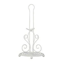 Comptoir De Famille Devidoir Essuie-tout Blanc H35.5cm En Fer - Charmet