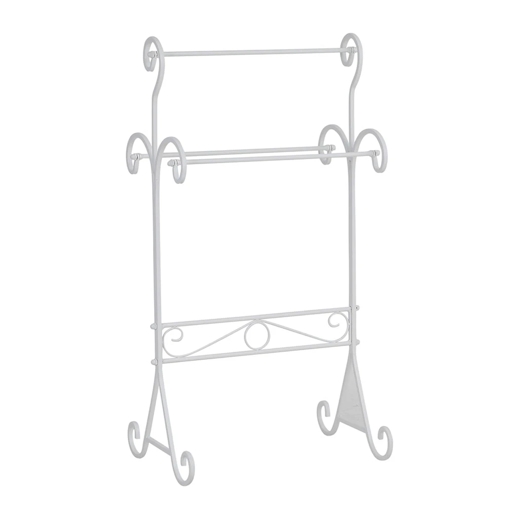 Comptoir De Famille Porte Serviettes Blanch96.5cm En Fer - Charmet – Image 2