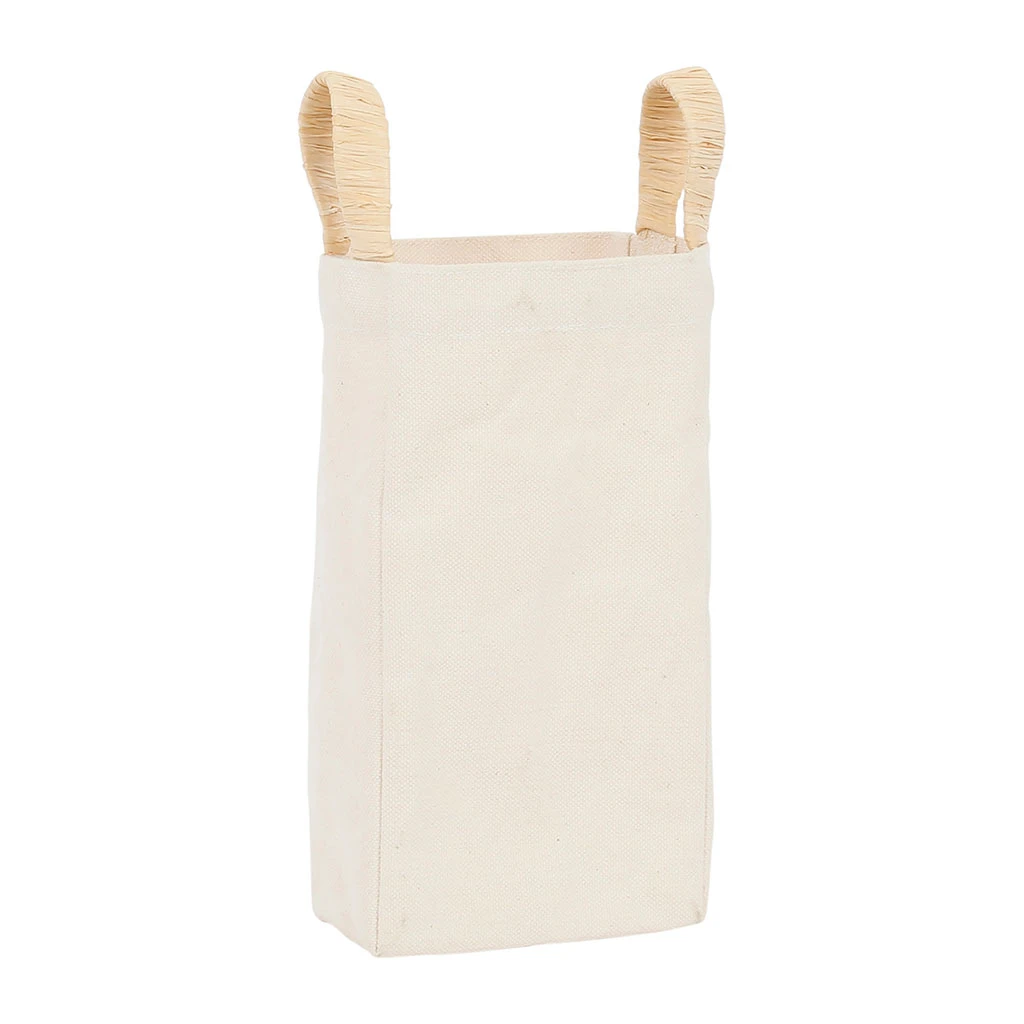 Comptoir De Famille Cache-bouteille Naturel En Toile De Coton Et Raphia - Emelise – Image 2