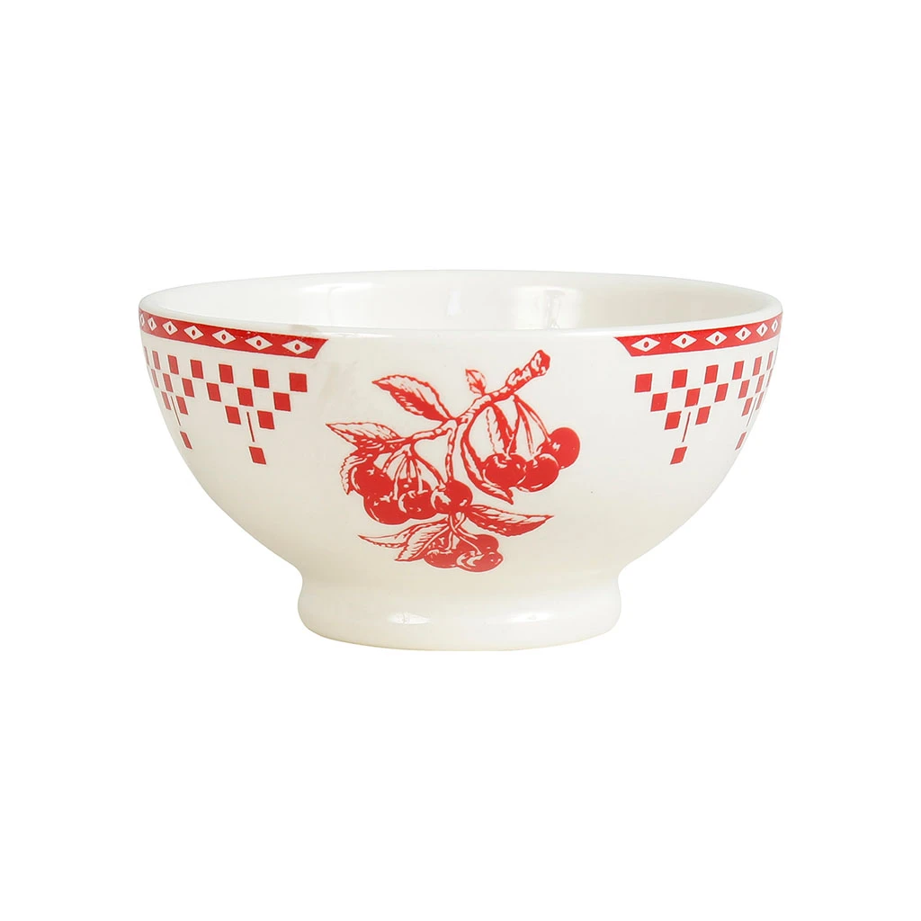 Comptoir De Famille Bol En FaĂŻence Rouge D13cl - Damier