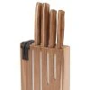 Jean Dubost Bloc De 4 Couteaux En Inox Et Acacia - Natural Life