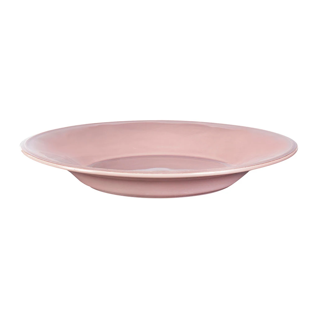 Côté Table Assiette à Pâtes En Faïence Rose Poudré D27cm - Constance