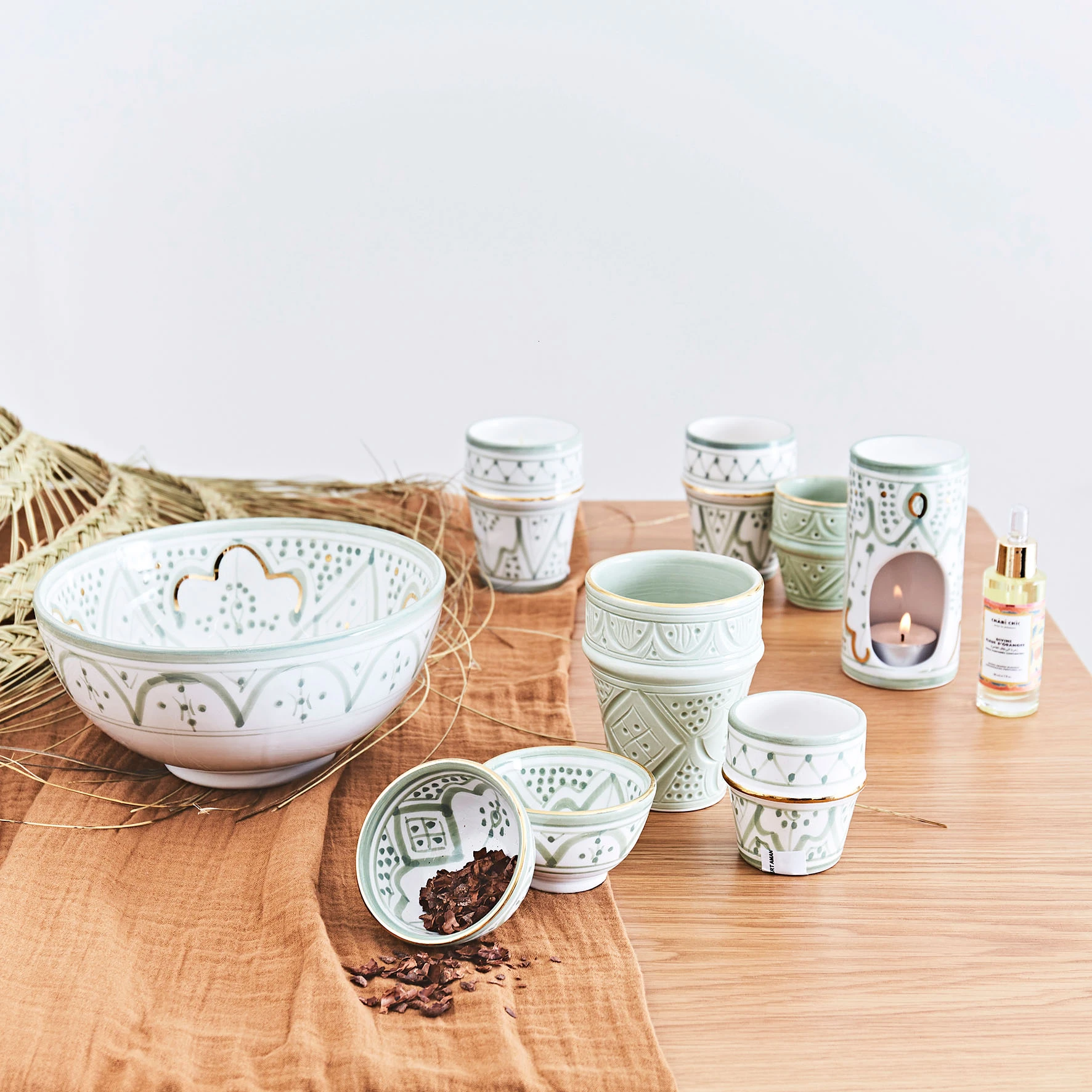 Chabi Chic Tasse Vert Amande Or H7cm - Zwak – Image 3