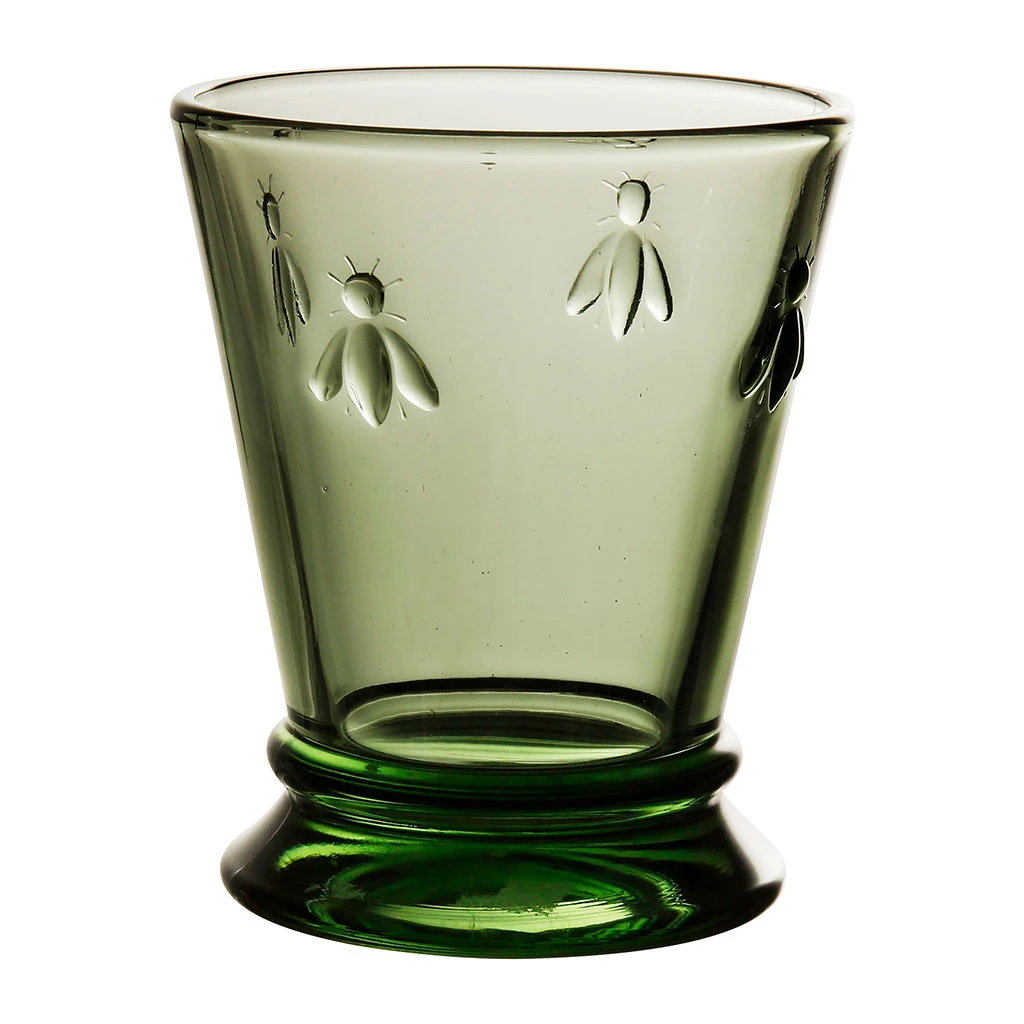Côté Table Gobelet Abeilles Vert En Verre – Image 5