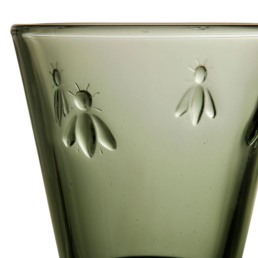 Côté Table Gobelet Abeilles Vert En Verre – Image 6
