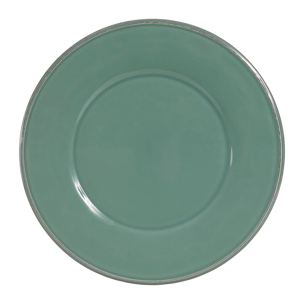 Côté Table Assiette Plate En Faïence Sauge D28.5cm - Constance