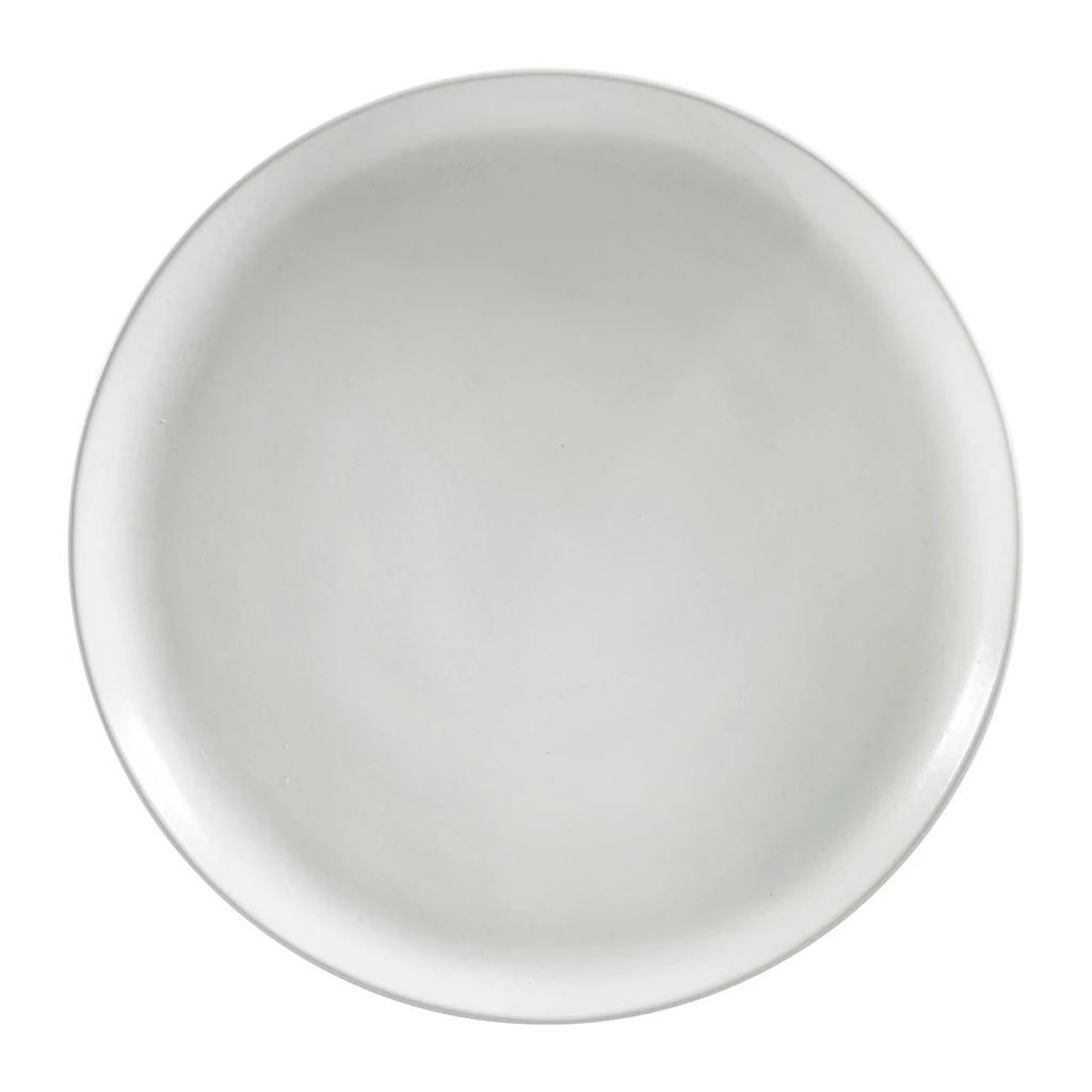 Côté Table Assiette Plate En Grès Blanc D27cm - Ingrid