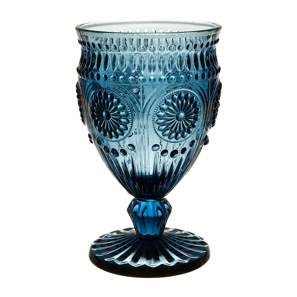 Côté Table Verre Ă Pied Chambord Bleu Transparent 25Cl