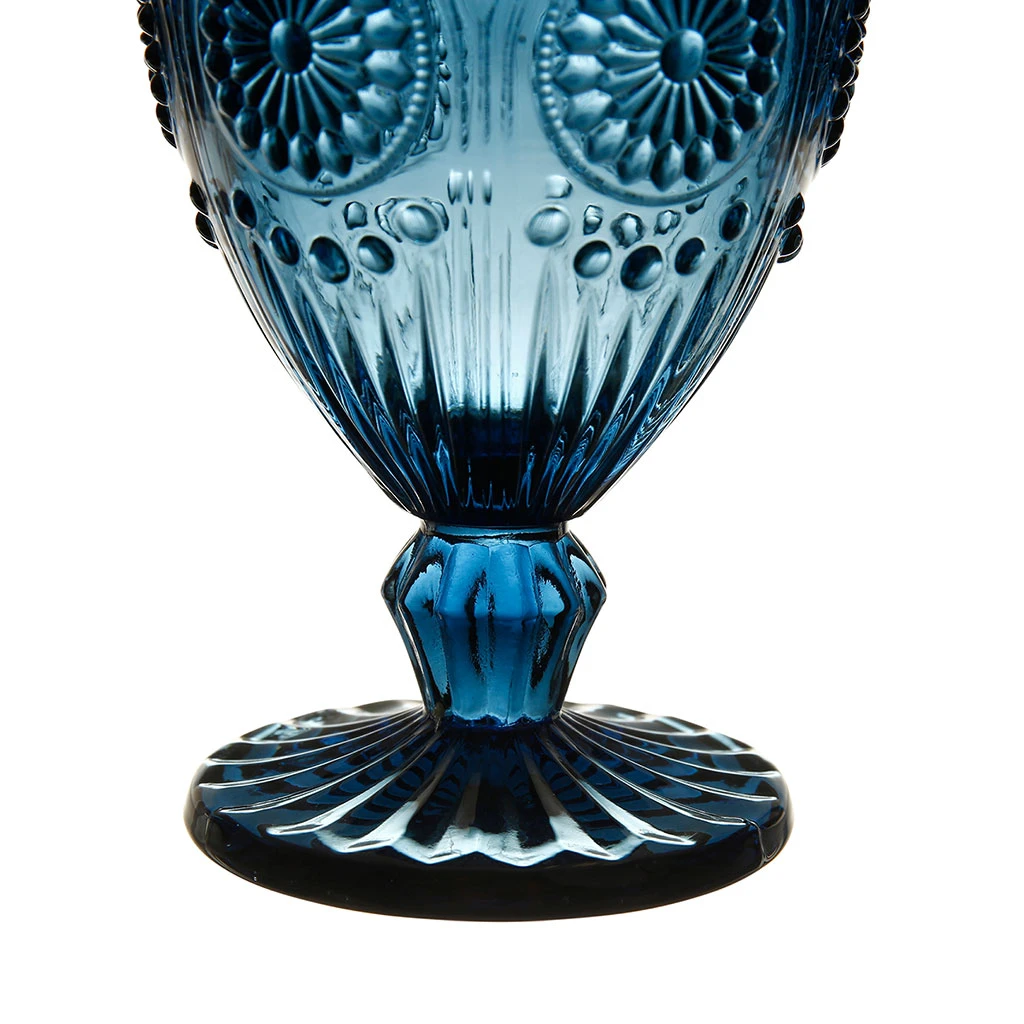 Côté Table Verre Ă Pied Chambord Bleu Transparent 25Cl – Image 3