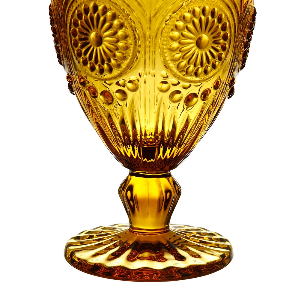 Côté Table Verre Ă Pied Chambord Ambre 25CL En Verre – Image 3