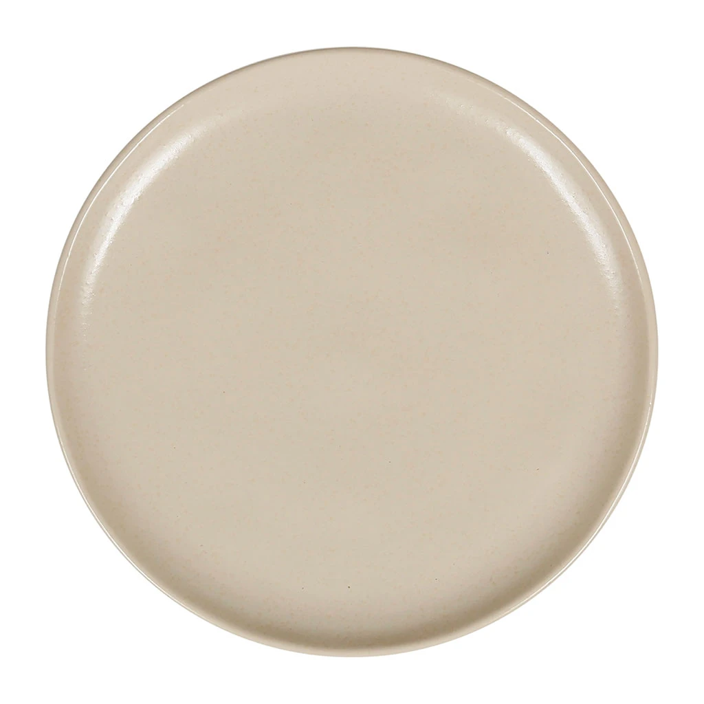 Côté Table Assiette Plate En Grès Sable D27cm - Ingrid