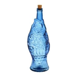 Côté Table Bouteille Poisson Bleu 1.1l En Verre RecyclĂ©
