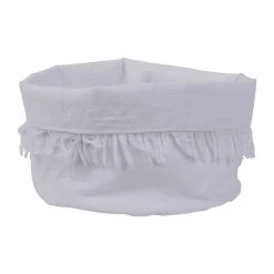 Côté Table Paniere A Pain Nalia Blanc D18xh15cm Coton 180g/m2