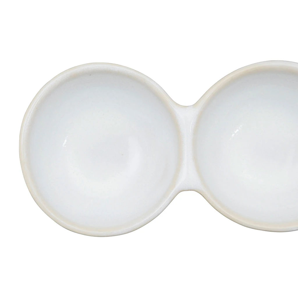 Côté Table Coupelle En Grès Reactif Blanc - Triple Flore – Image 5