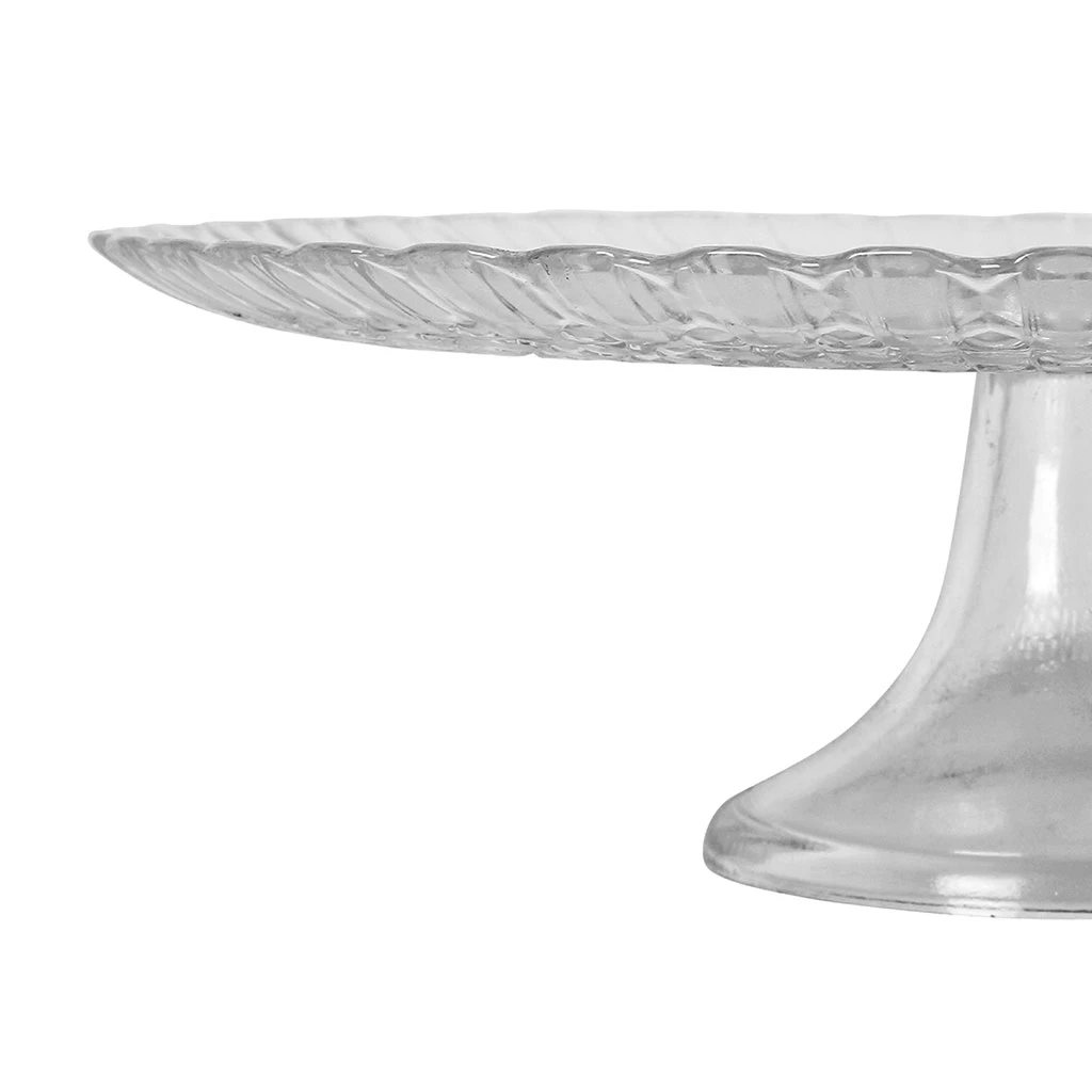 Côté Table Plat Sur Pied En Verre - Milesia – Image 2