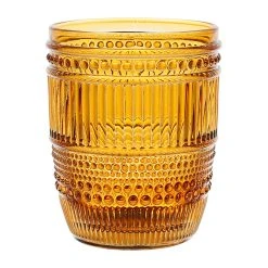 Côté Table Gobelet En Verre Ambre 27cl - Strie