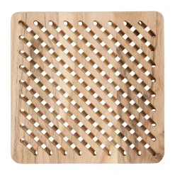 Côté Table Dessous De Plat CarrĂ© Bois Natutel - Dalbert