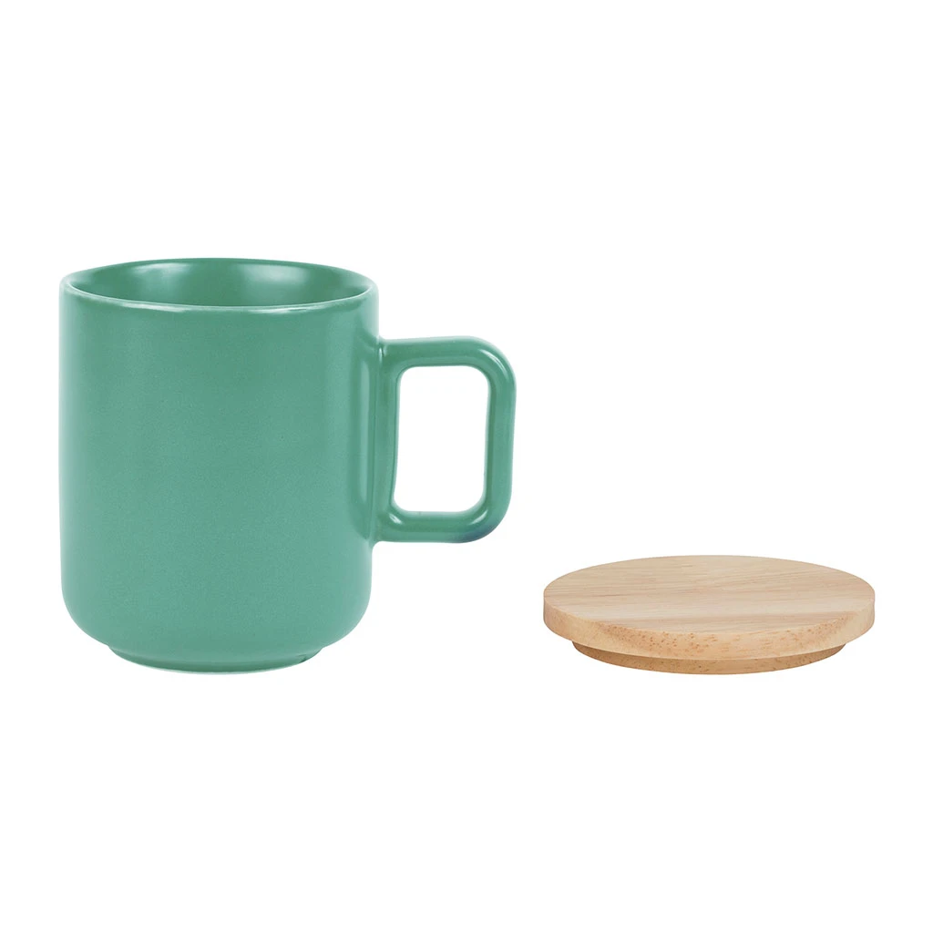 Jardin D'Ulysse Coffret Théière Avec 2 Mugs En Porceliane Vert D'eau Et Son Plateau - Eliska – Image 4