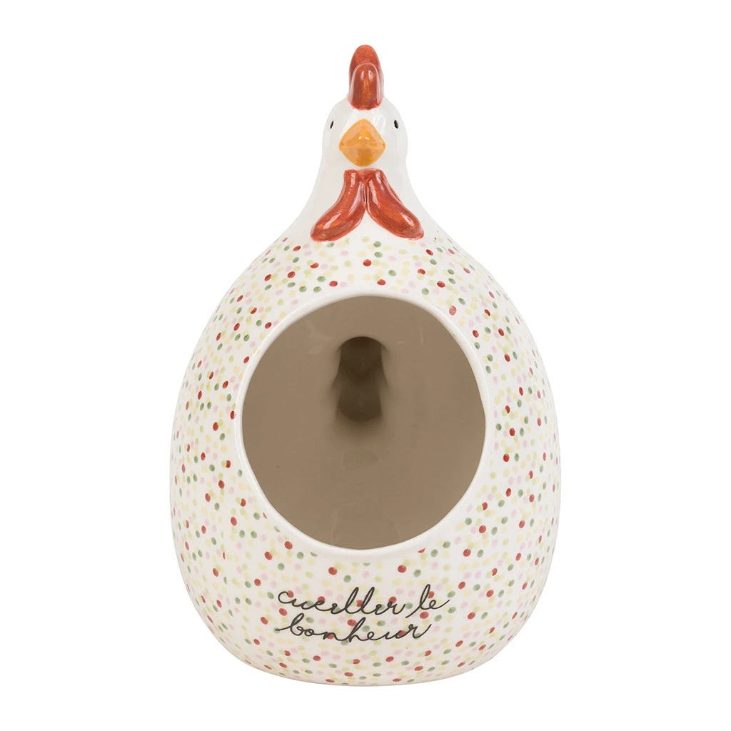 Jardin D'Ulysse Main à Sel En Faïence Poule - Codette