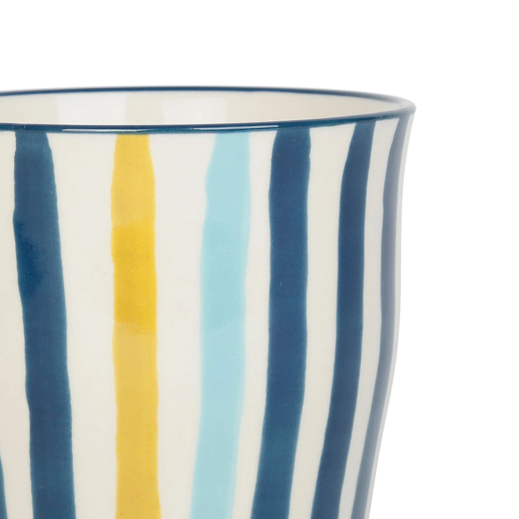 Jardin D'Ulysse Lot De 4 Gobelets En Grès Bleu - Un été à La Mer – Image 2