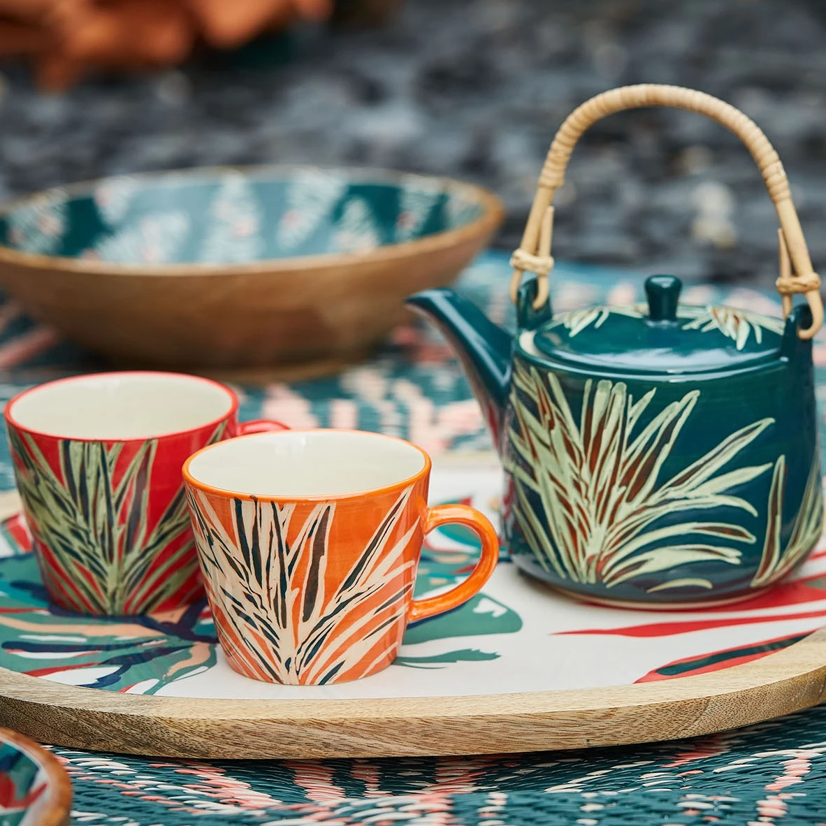 SEMA DESIGN Theiere En Grès émeraude Avec Filtre - Tropic'art – Image 5