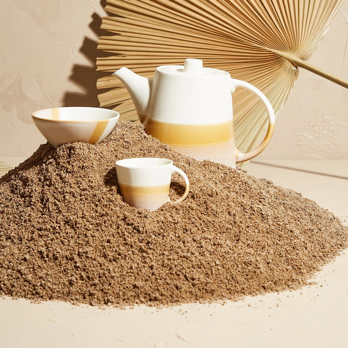 SEMA DESIGN Tasse à Cafe En Porcelaine Dégradé Nude Et Blanc - Earth Notes – Image 3