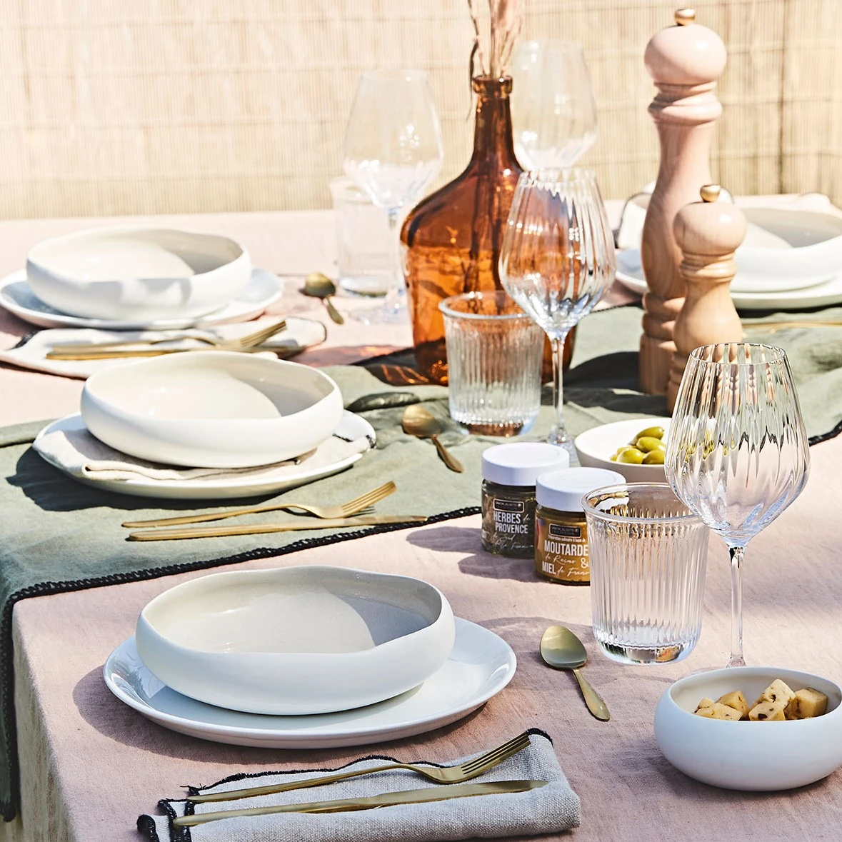 Sibo Homeconcept Assiette Creuse En Gres Lin D20cm - Oslo – Image 3