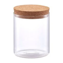 Zeller Bocal En Verre Avec Couvercle En Liège 65cl
