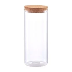 Zeller Bocal Verre Avec Couvercle En Liege 1.4l