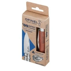 Couteau Hêtre N°09 Huîtres Et Coquillages Naturel - Opinel
