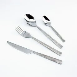 TARRERIAS BONJEAN Ménagère 24 Pièces En Inox Argent - Ecorce