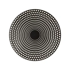 Table Passion Assiette à Dessert En Grès Pois Noir D20.5cm - Galaxy
