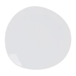 Sibo Homeconcept Assiette Plate En Porcelaine Blanc D28cm - Galet