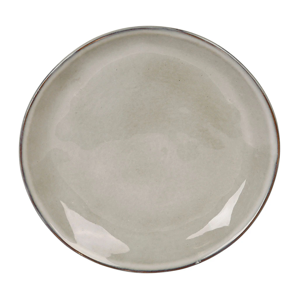 Sibo Homeconcept Assiette Dessert En Gres Vert D20 Cm -nori