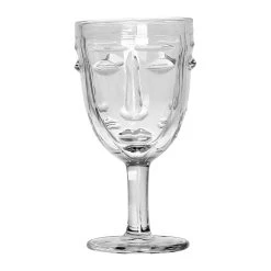 Opjet Verre A Pied Visage Transparent - D8xh16.5cm
