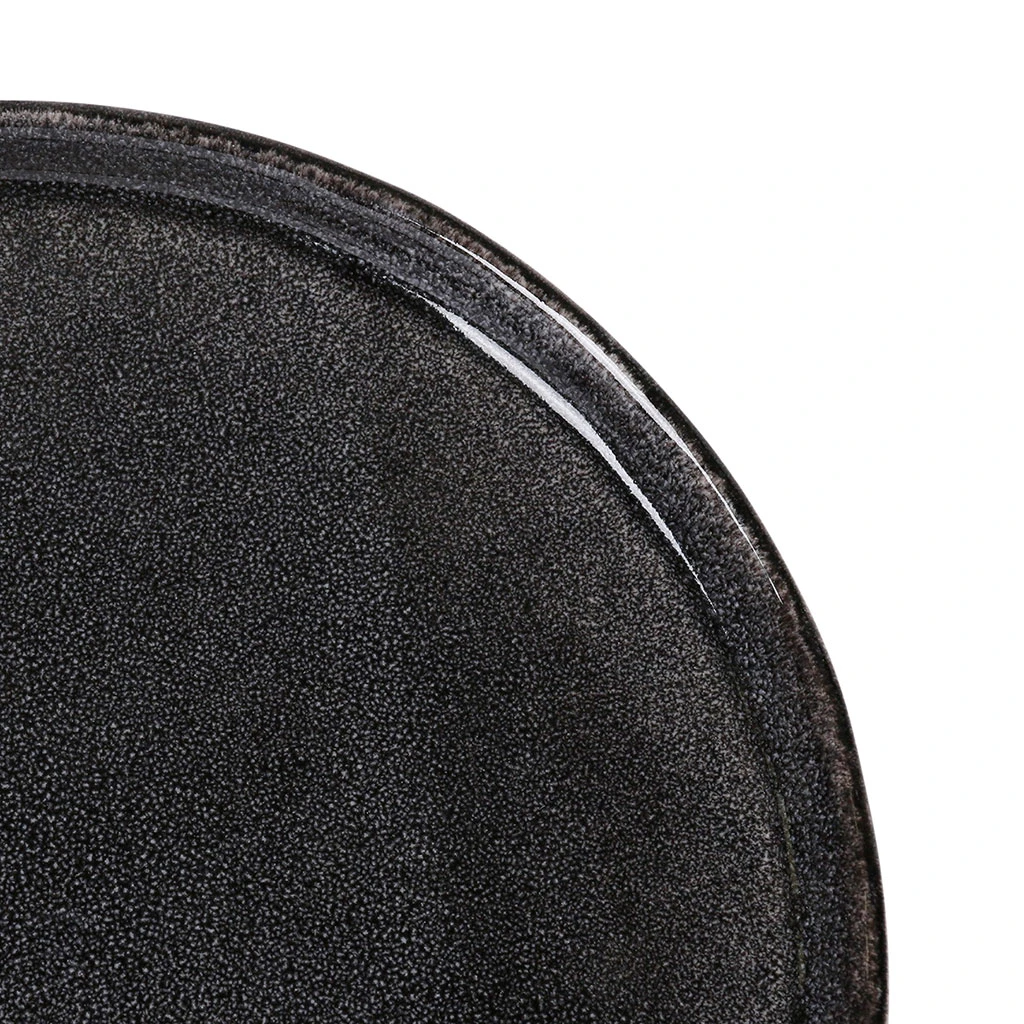 Sibo Homeconcept Assiette Dessert En Grès Brun Foncé D20cm - Nori – Image 3