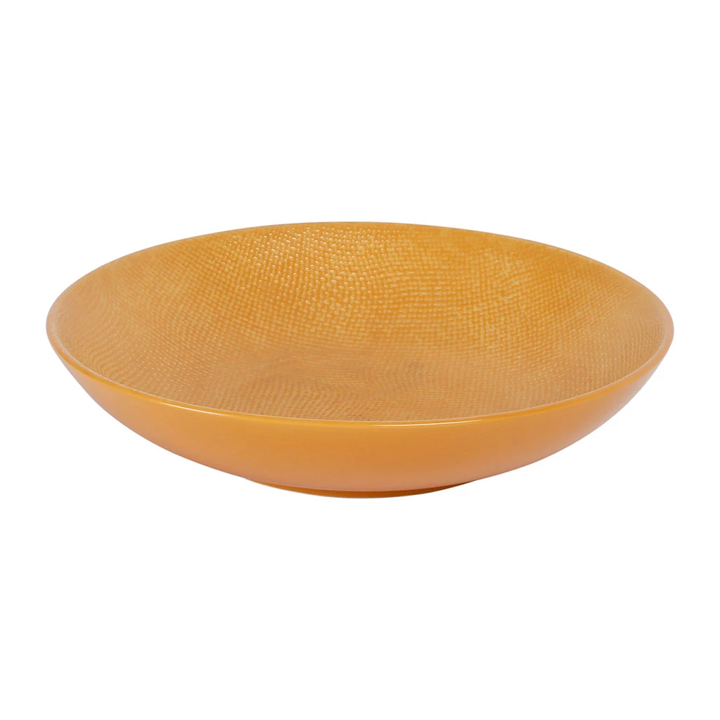 Table Passion Assiette Calotte En Gres Safran D25cm - Vesuvio – Image 3