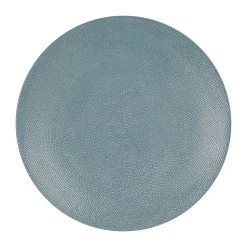 Table Passion Assiette Plate En Gres Bleu D27cm - Vesuvio