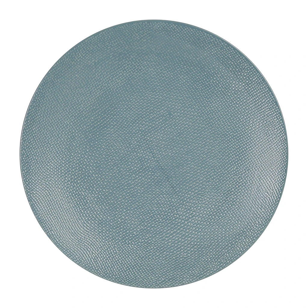 Table Passion Assiette Plate En Gres Bleu D27cm - Vesuvio