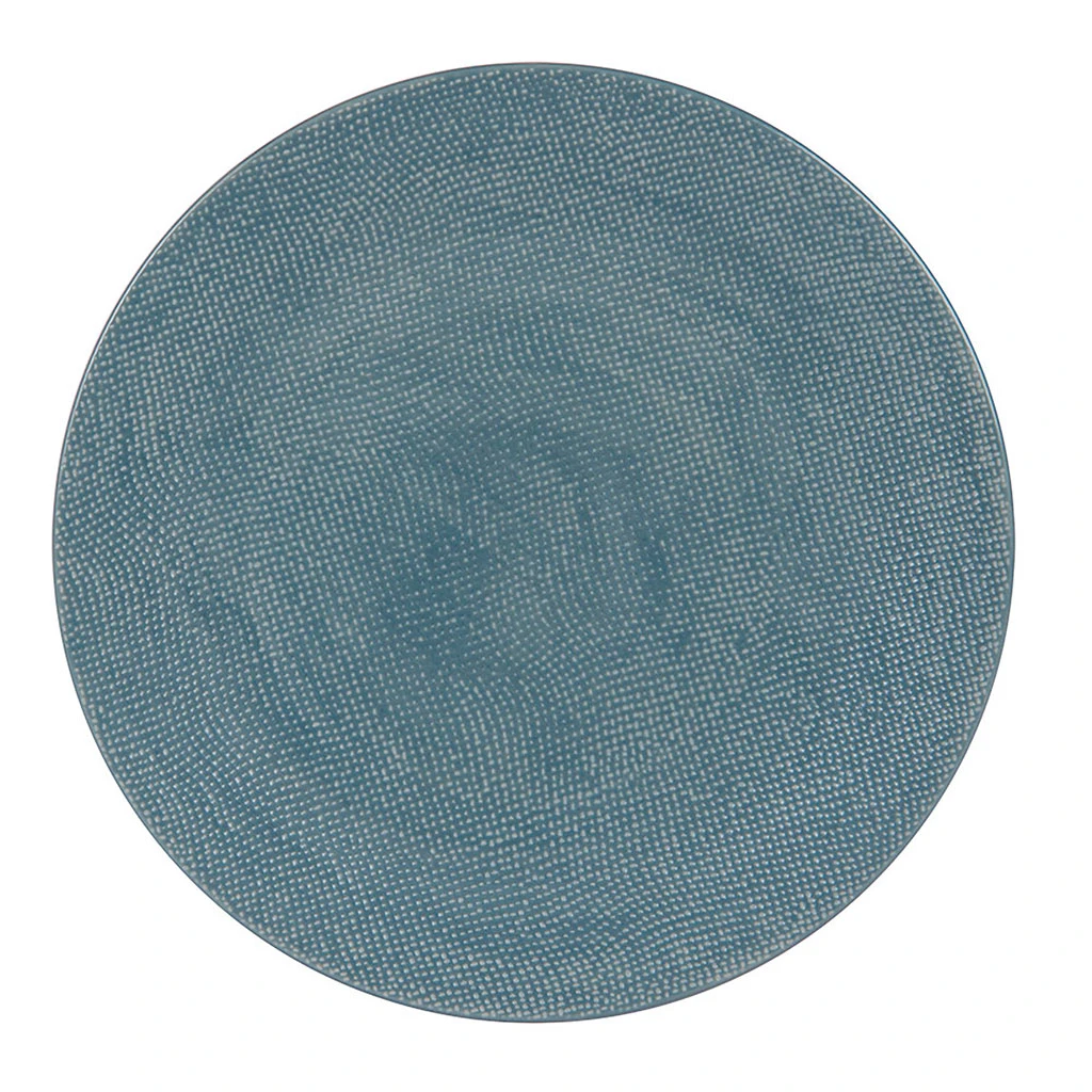 Table Passion Assiette Plate En Gres Bleu D27cm - Vesuvio – Image 2