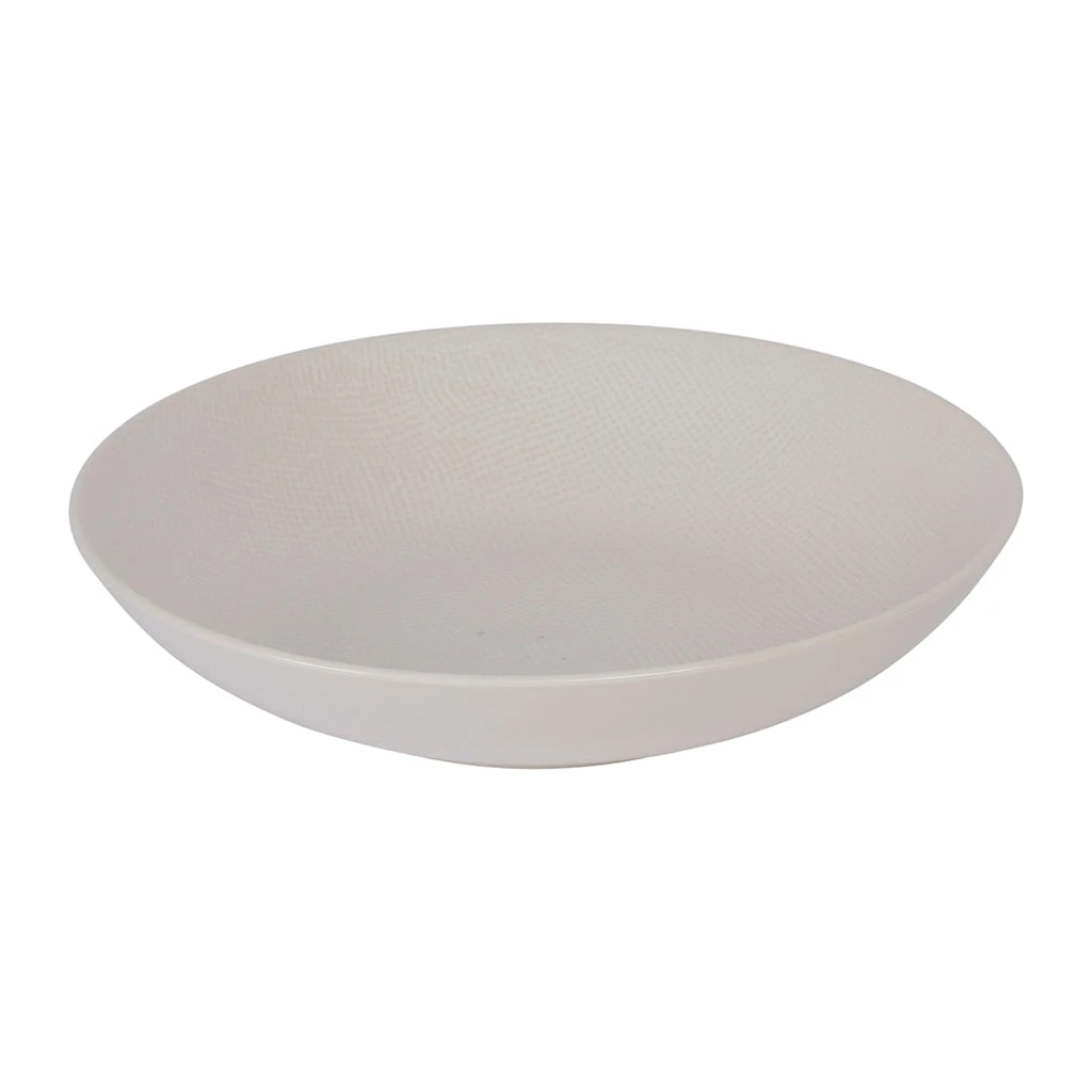 Table Passion Assiette Calotte En Gres Blanc D25cm - Vesuvio – Image 5
