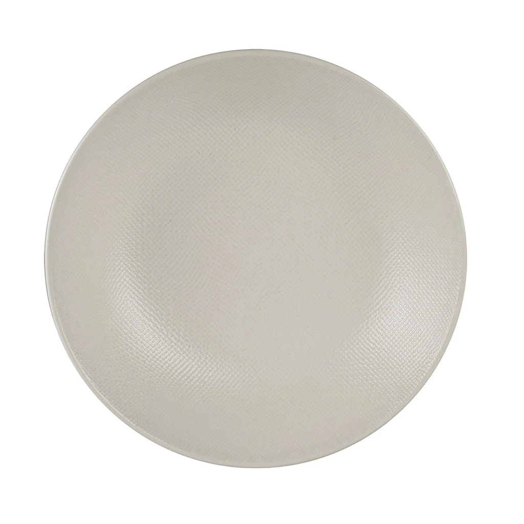 Table Passion Assiette Calotte En Gres Blanc D25cm - Vesuvio – Image 2
