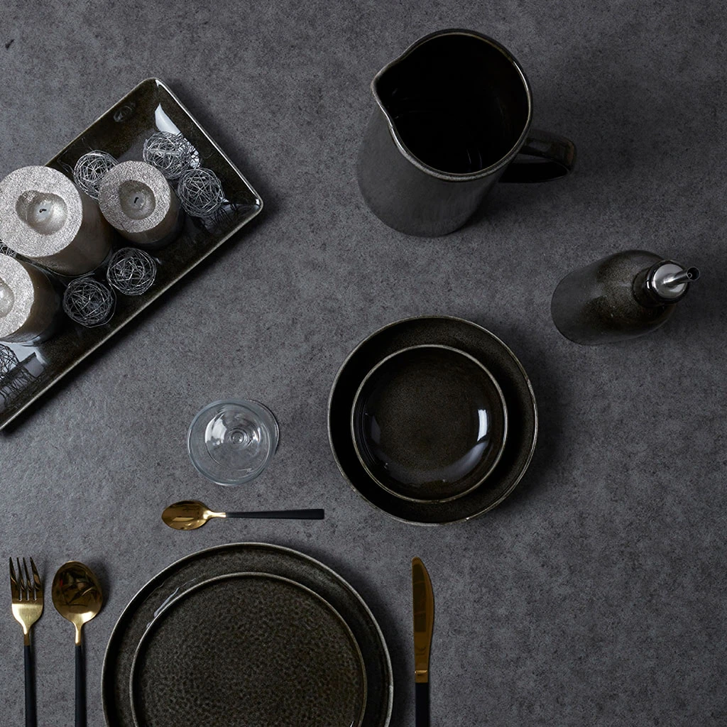 Home Déco Factory Coupelle En Grès Noir 70cl – Image 4