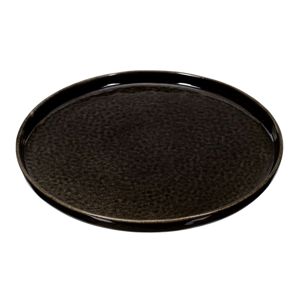 Home Déco Factory Assiette à Dessert En Grès Noir D20.5cm – Image 6