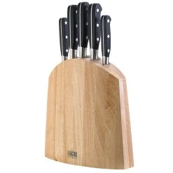 Richardson Bloc De 5 Couteaux De Cuisine Sabatier Noir
